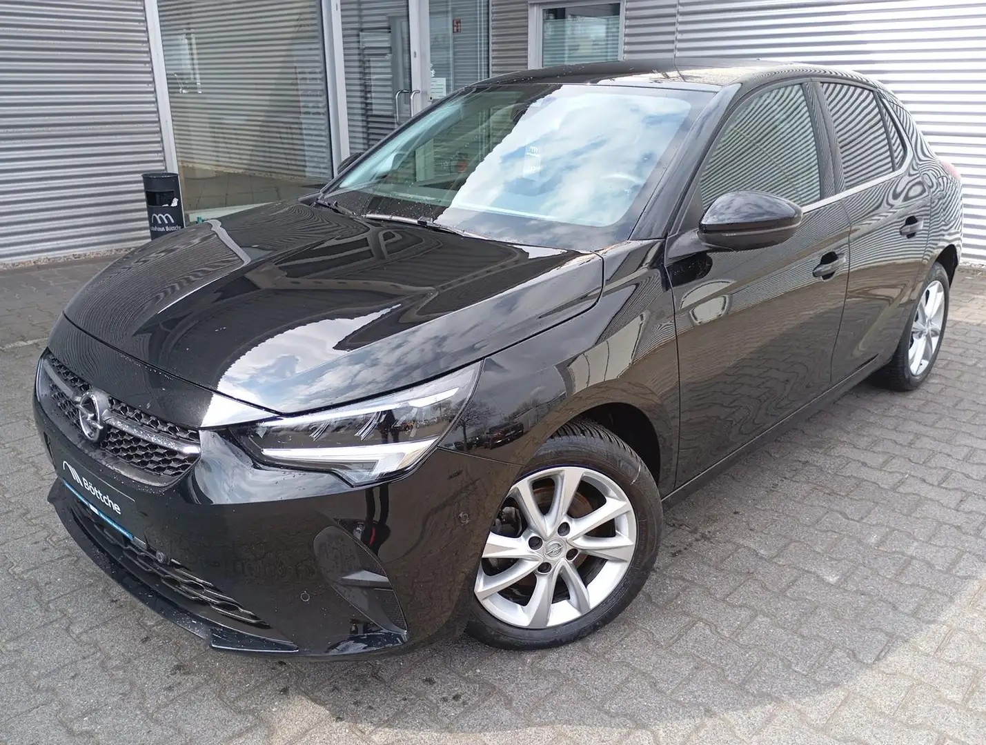 Opel Corsa F Elegance,SHZ,LHZ,Klima,PDC,Kamera,Navi,Teilleder Zwart - 2