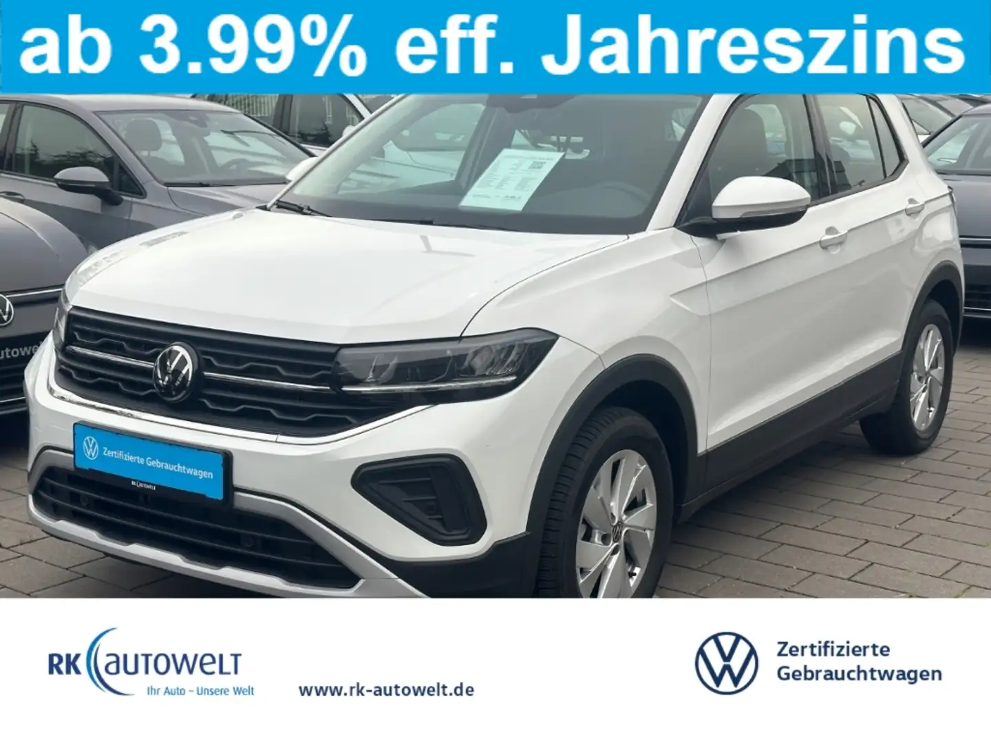 Volkswagen T-Cross 1.0 TSI Neues Modell  digitales Cockpit LED ACC Na Weiß - 1