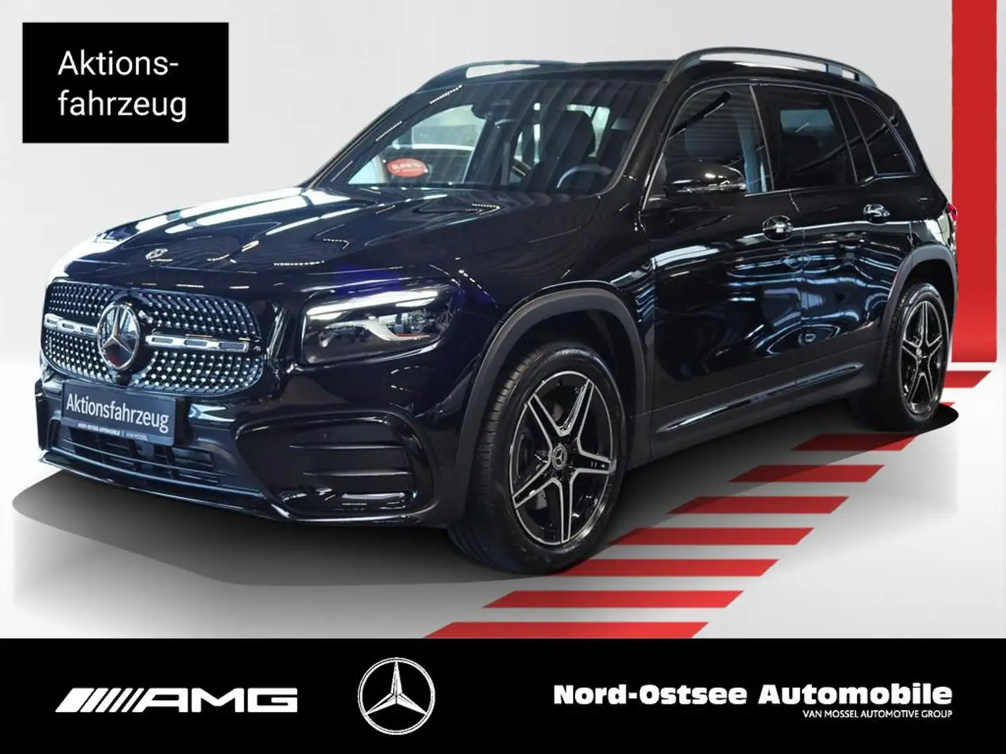 Mercedes-Benz GLB 200 d MULTIBEAM PANO AHK NIGHT W-Paket SHZ Schwarz - 1