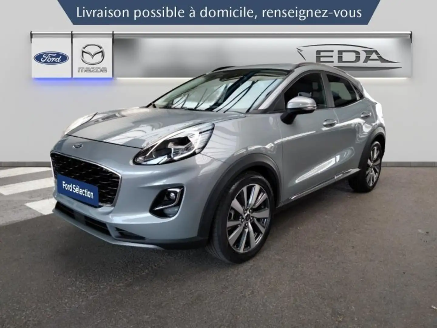 Ford Puma 1.0 EcoBoost 125ch mHEV Titanium 6cv Grijs - 1