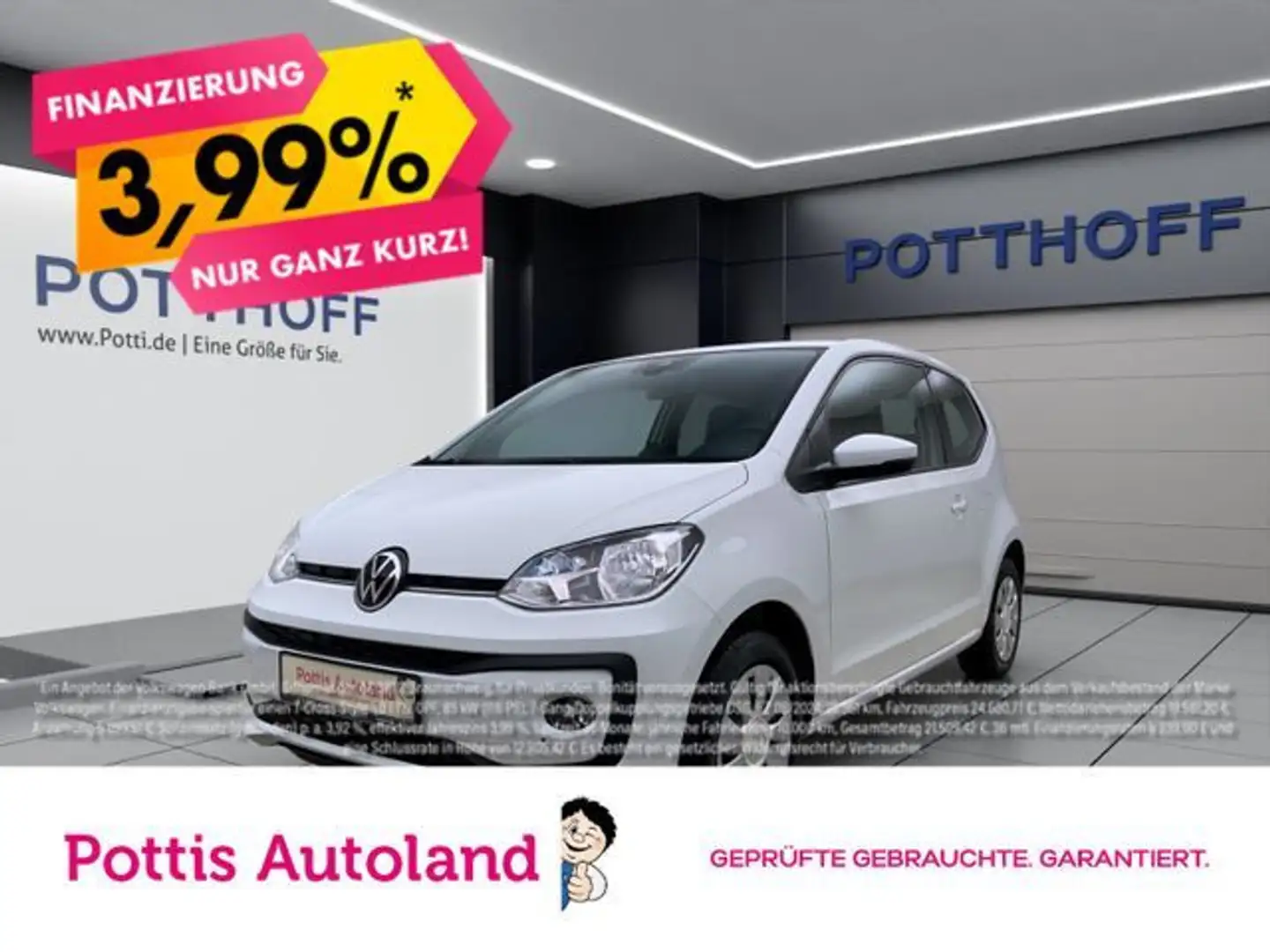Volkswagen up! 1.0 MPI MOVE UP! SITZHZG LED KLIMA DAB+ Weiß - 1