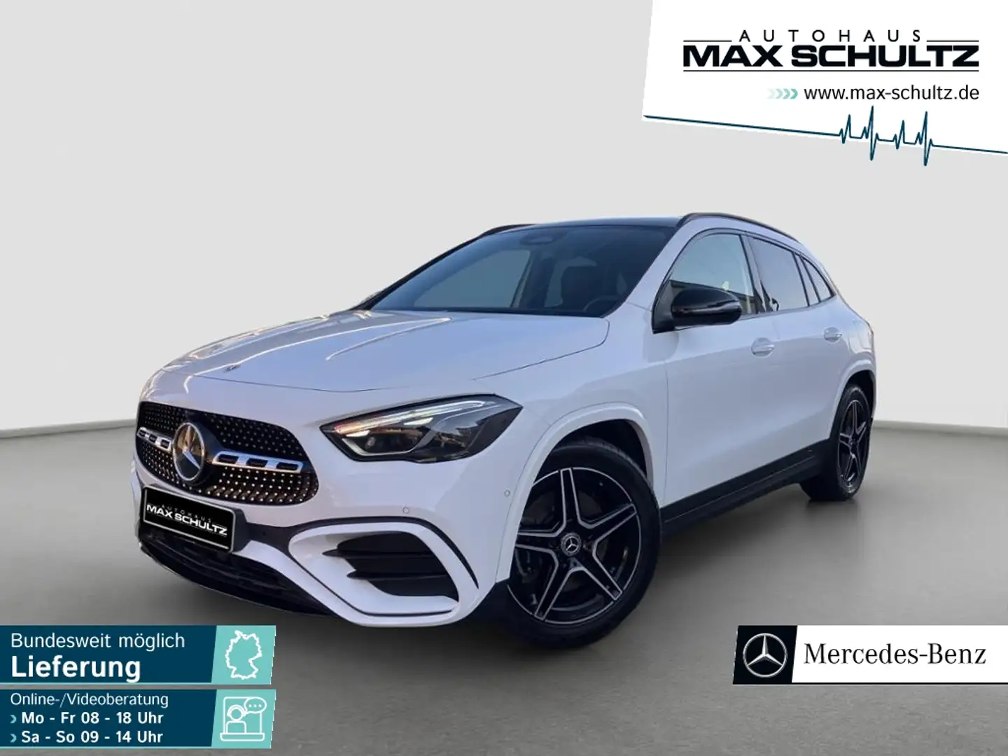 Mercedes-Benz GLA 250 4M AMG*NIGHT*AHK*PANO*MULTIB*KEYL*360° Blanco - 1