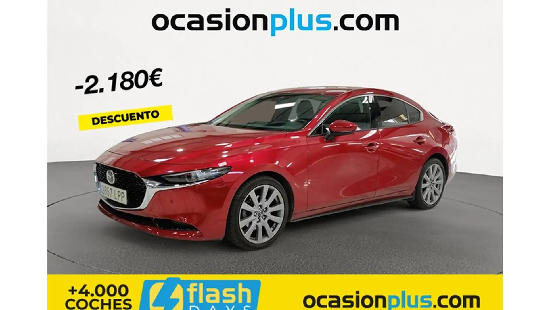 Mazda 3 Sedán 2.0 e-Skyactiv-G Zenith Aut. 90kW Rojo - 1