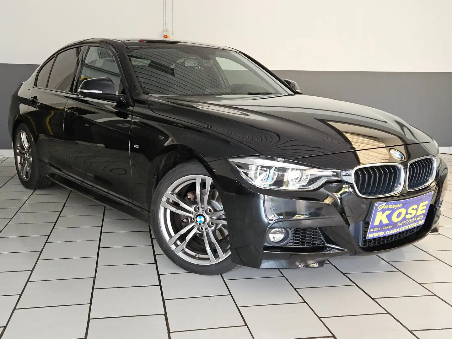 BMW 318 i PACK-M BOITE AUTO GPS XENON LED FACE LIFT FULL Zwart - 1