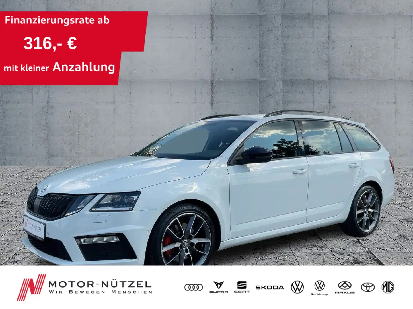 Skoda Octavia 2.0 TDI 4x4 RS LED+NAVI+ACC+SHZ+RFK+DAB Blanc - 1