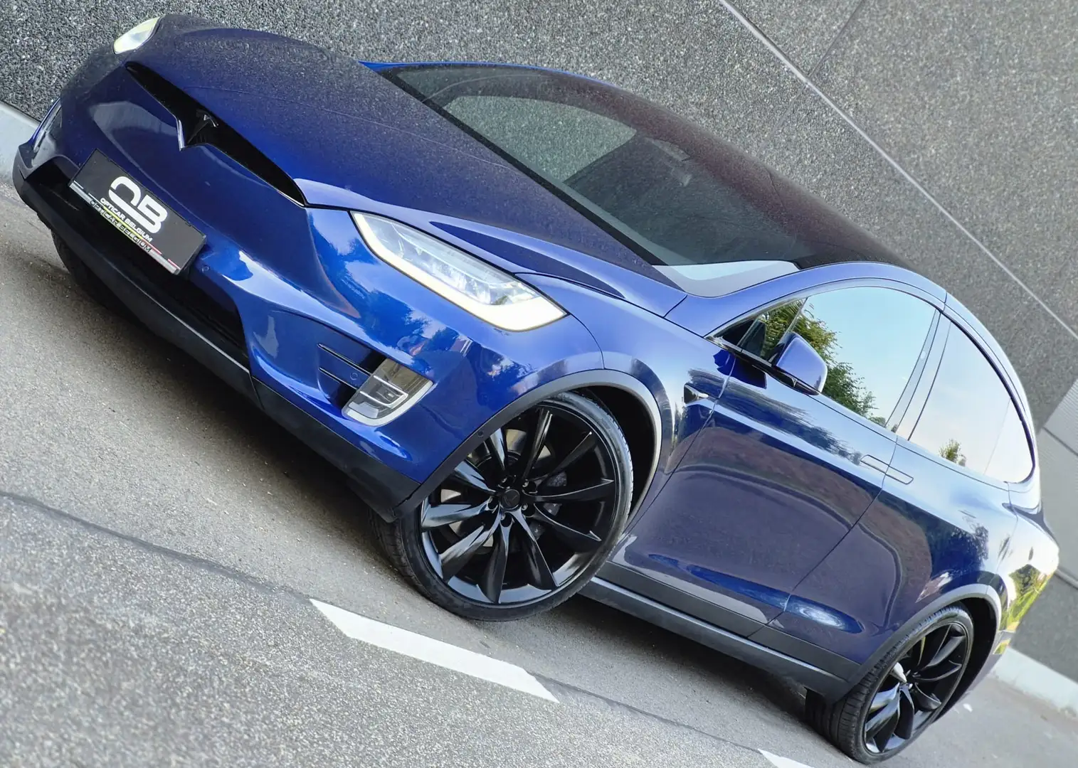 Tesla Model X *** 90D - AP - Winter & Tow Pack - Garantie *** Blauw - 1