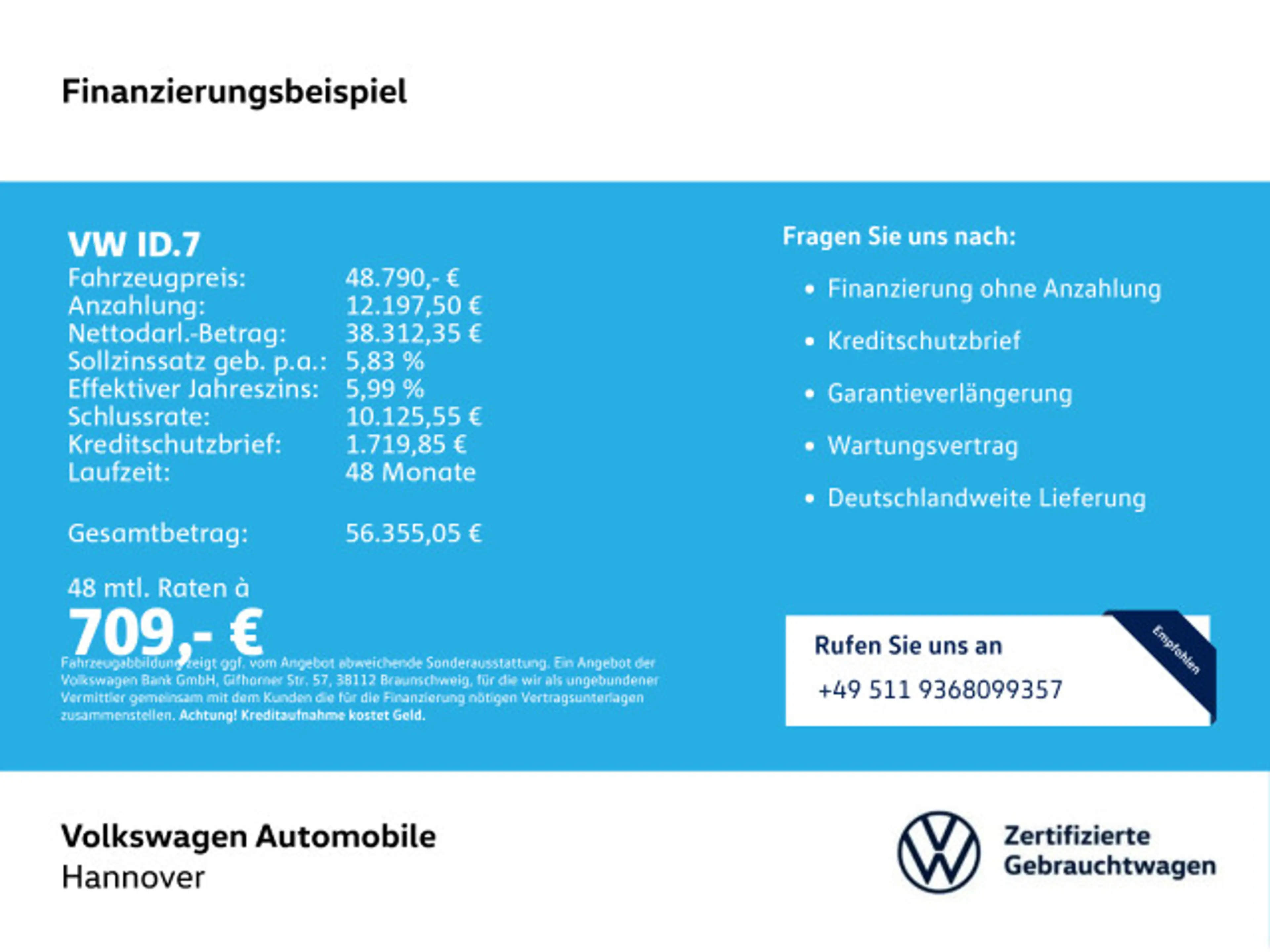 Volkswagen ID.7 Pro S Navi AHK LED-Matrix Pano WP Kamera Hu — photo 2