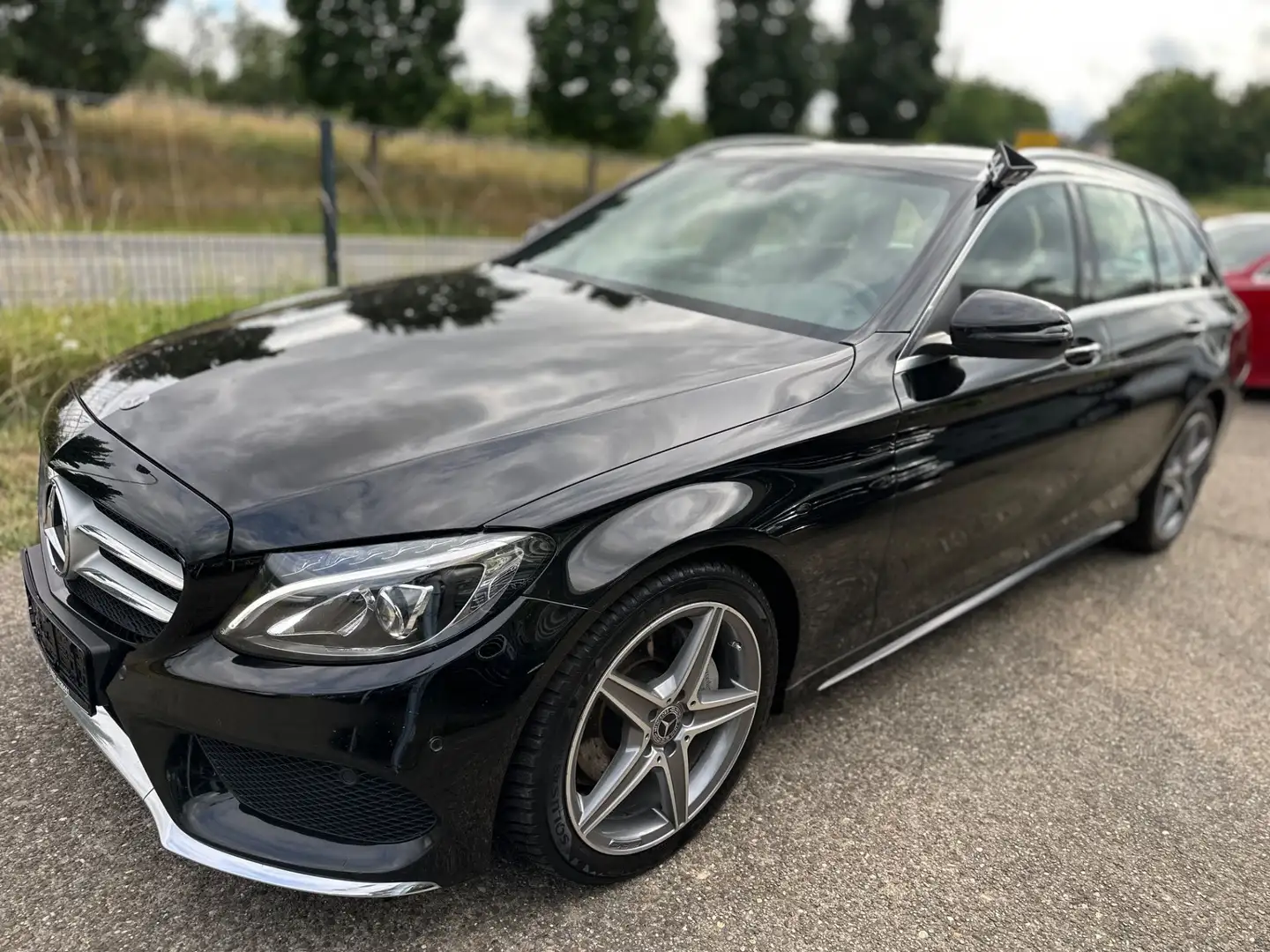 Mercedes-Benz C 220 d T AMG Line * NAVI * Zwart - 1