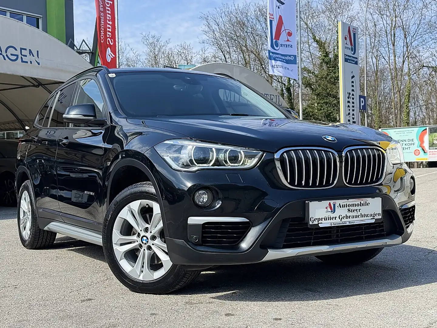 BMW X1 sDrive18d xLine Aut.Navi+Head-Up-Display+Teille... Schwarz - 1