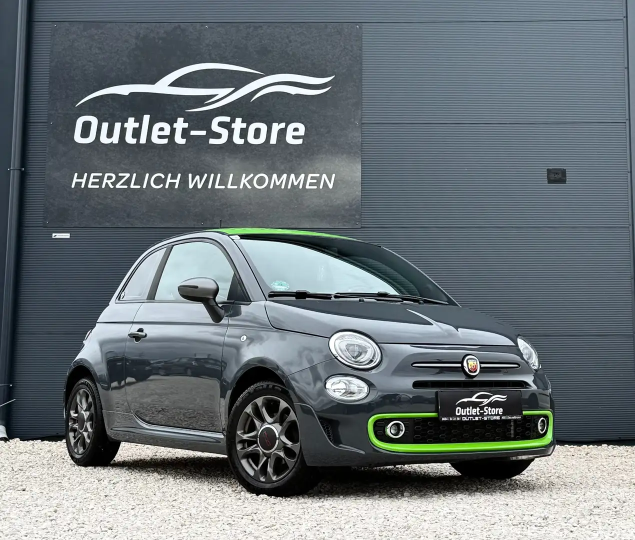 Fiat 500 Sport-Paket*1.Besitz*Sonderlack*AppleCarPlay*TOP* Grau - 1