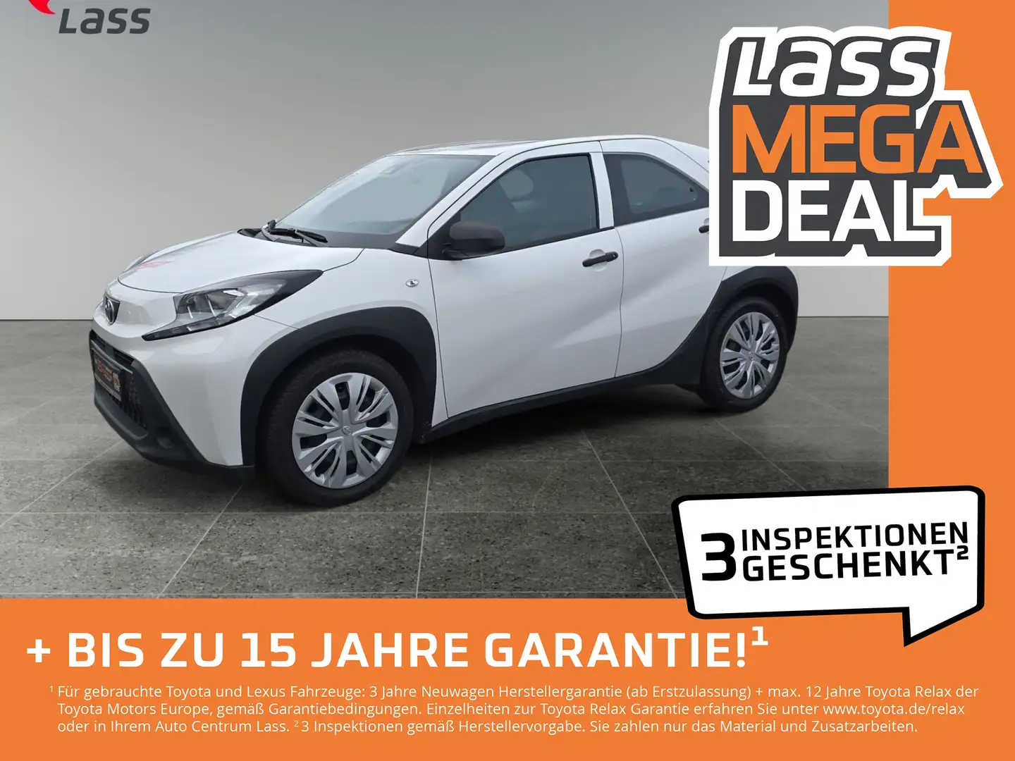 Toyota Aygo 1.0 +Ganzjahrsreifen+Tempomat+Spurhalte+ Blanco - 1