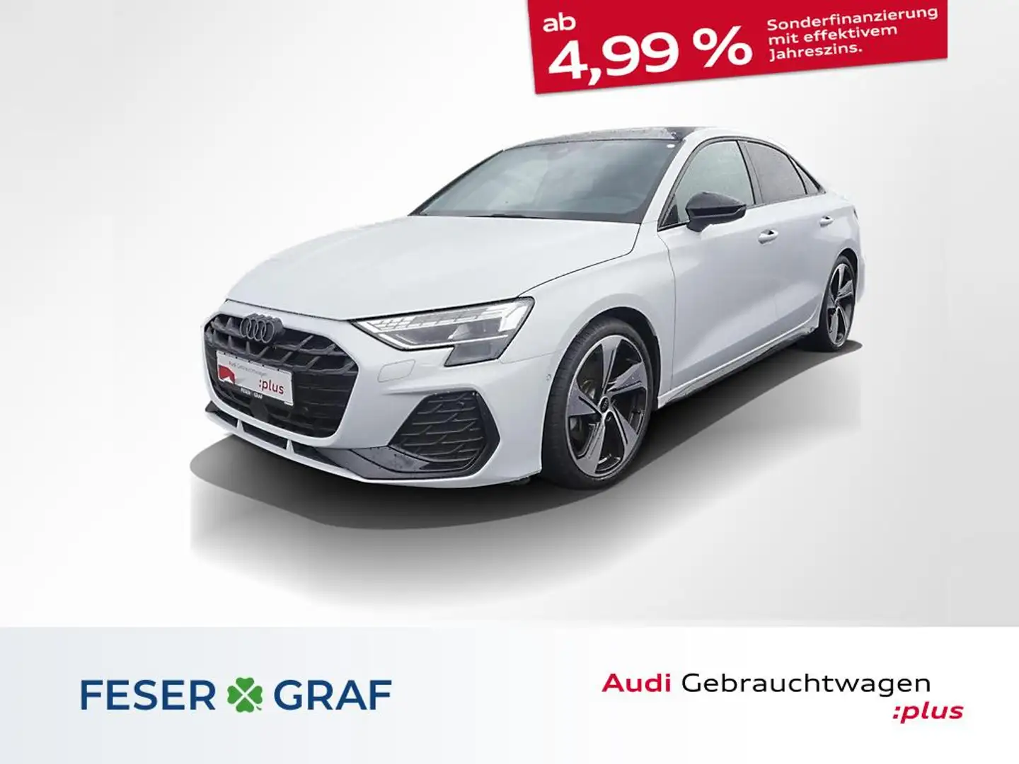 Audi A3 Lim 35 TFSI S-Line S tronic Navi SHZ Sonos Blanc - 1