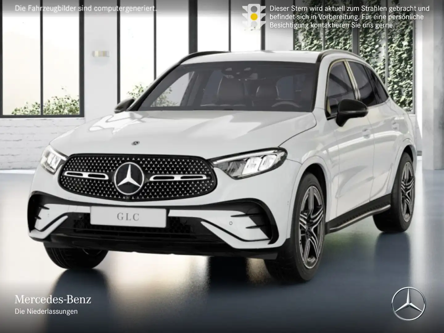 Mercedes-Benz GLC 220 d 4M AMG+NIGHT+360+AHK+LED+KEYLESS+9G Weiß - 2