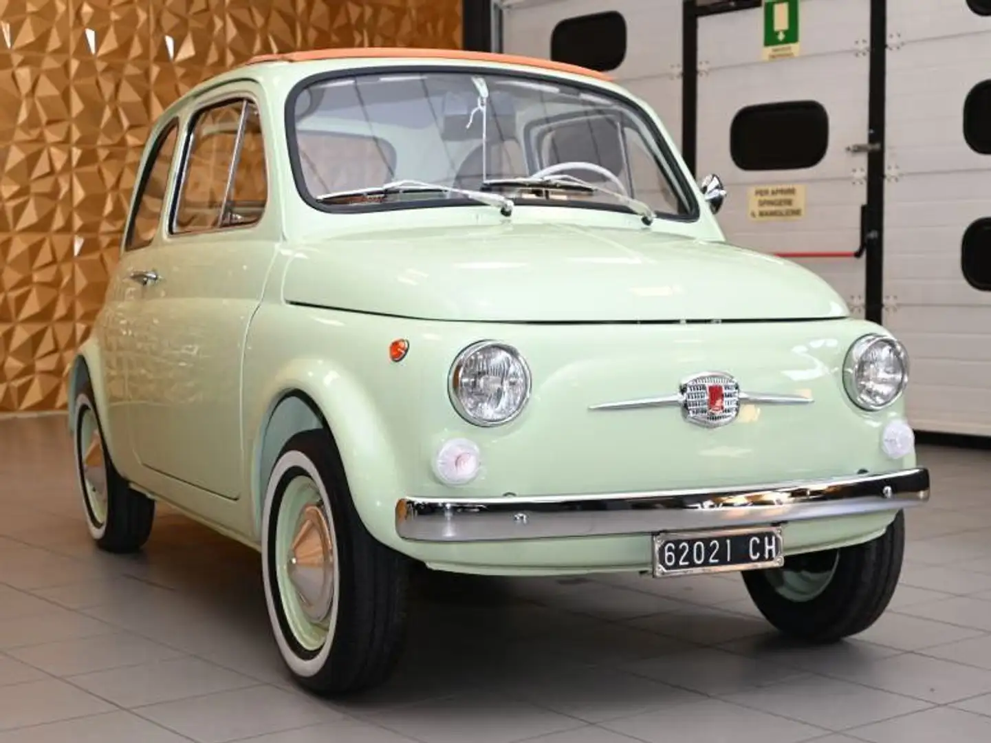 Fiat 500 F110 CABRIO TOTALMENTE RESTAURATA TUTTA NUOVA RARA Grün - 2