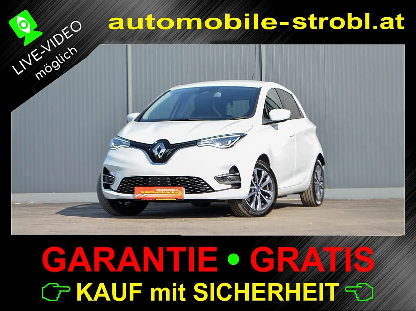 Renault ZOE Intens R135 Z.E.50 (52kWh)*Garantie*!VOLL-AUSST... Weiß - 1
