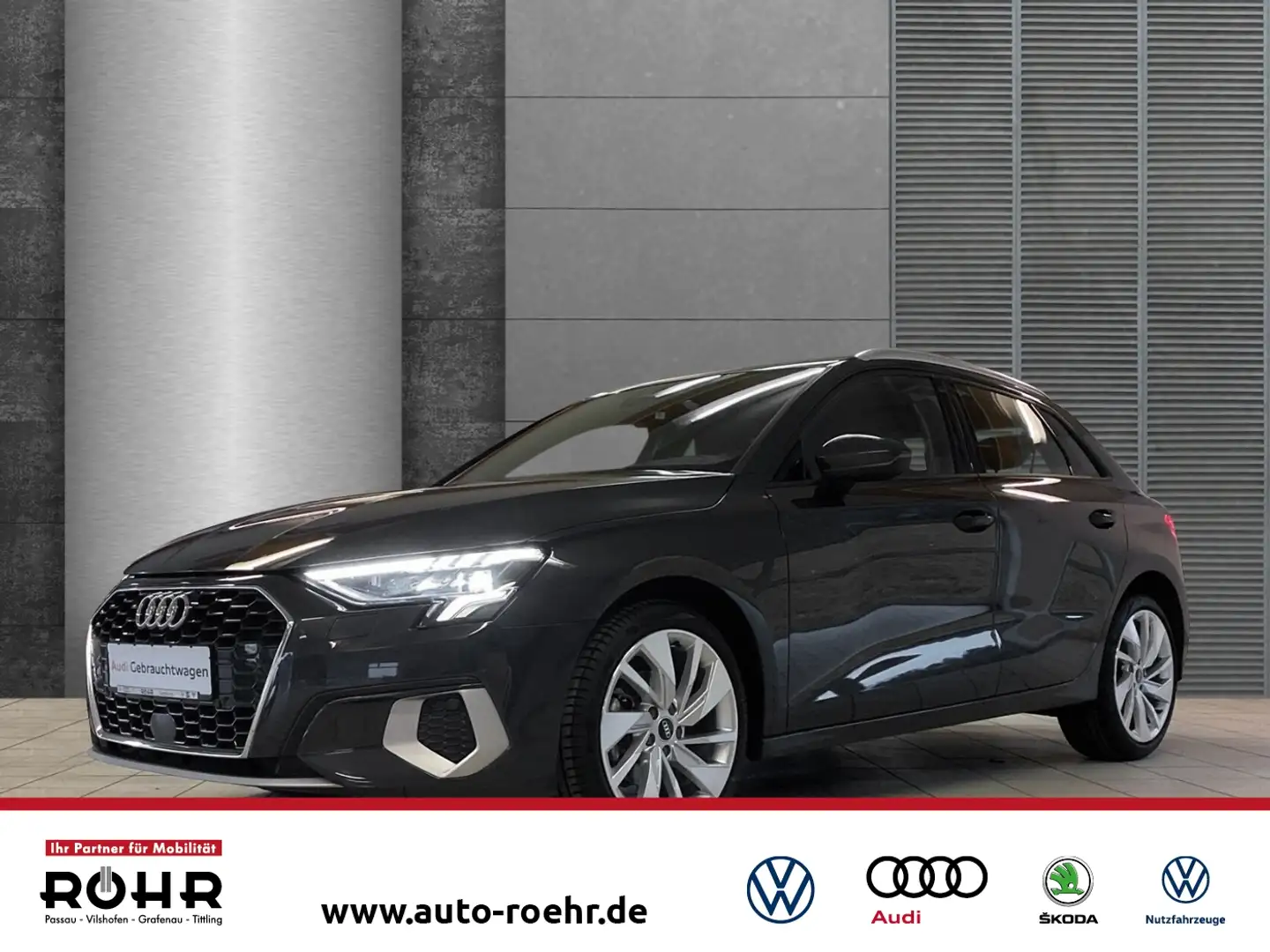 Audi A3 Sportback advanced (Navi.SHZ.GRA.Kamera.LED.DAB) 3 Gris - 1