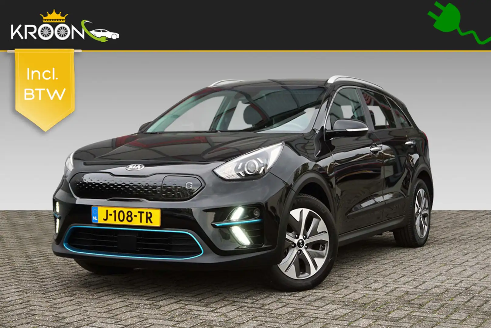 Kia e-Niro DynamicLine 64kWh 3-Fase SOH 96% Model 2020 Czarny - 1