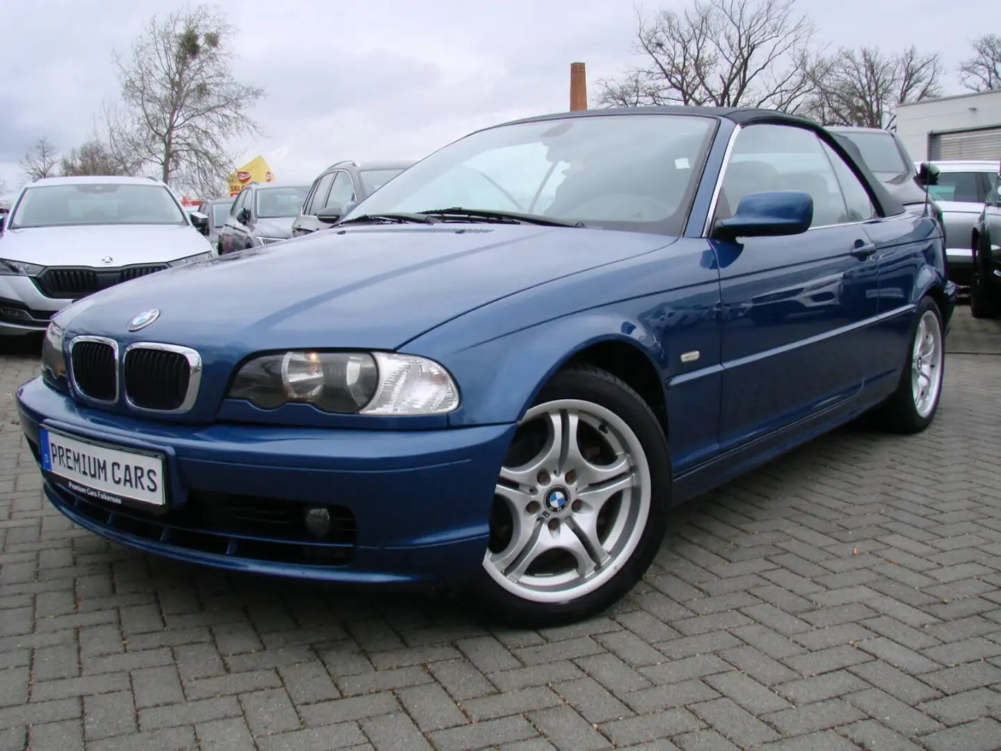 BMW 323 323CI Cabrio Leder Sitzheizung Klima Modrá - 2