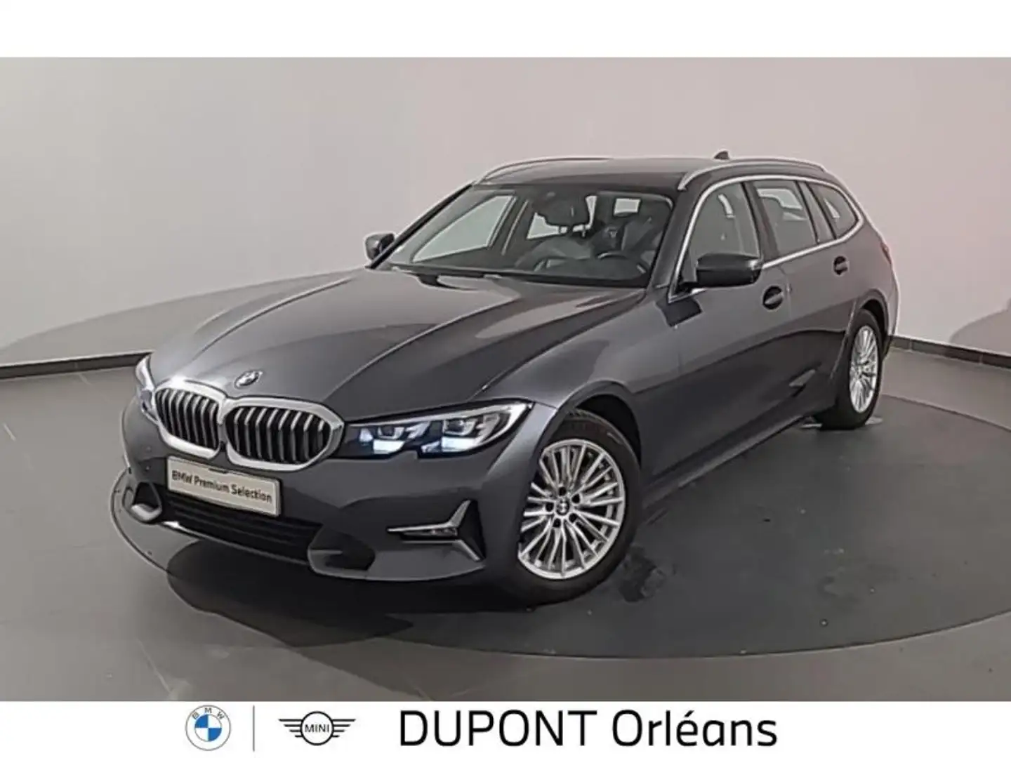 BMW 320 320dA xDrive 190ch Luxury Gris - 1