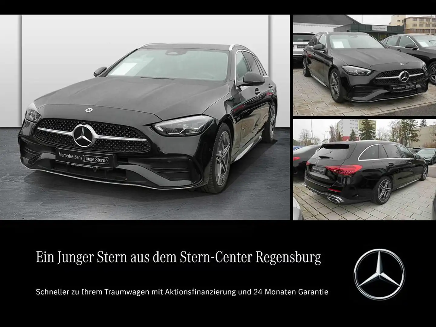 Mercedes-Benz C 220 d T-Modell+AMG+AmbienteLicht+LED+DISTRONIC Noir - 1