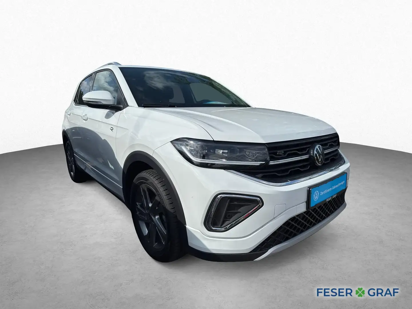 Volkswagen T-Cross 1.0 TSI DSG R-LINE AHK KAM ACC NAVI GJR Weiß - 2