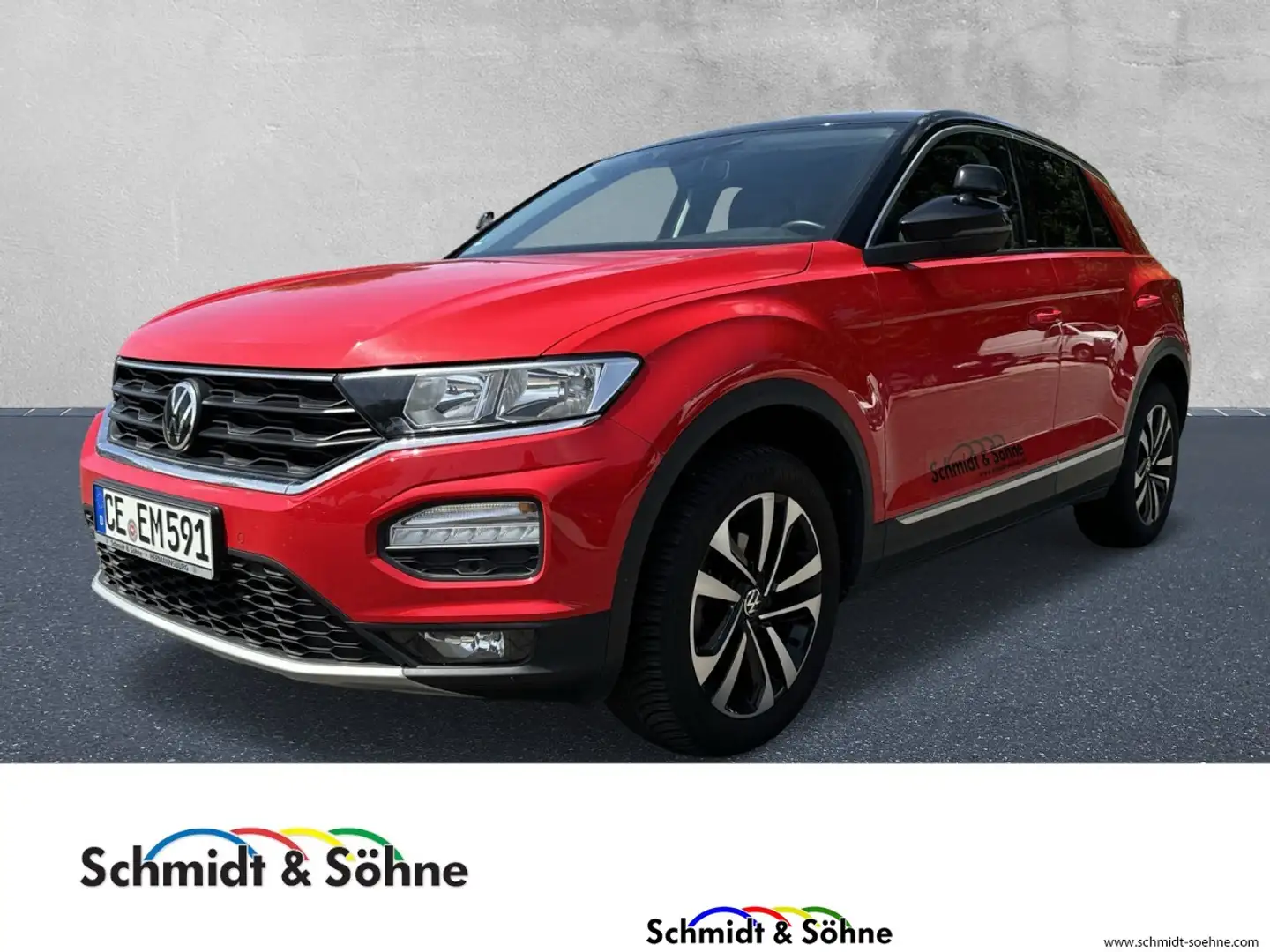 Volkswagen T-Roc 1.6 TDI United/ActiveInfo/Navi/PDC/ Klima Navi Rojo - 1