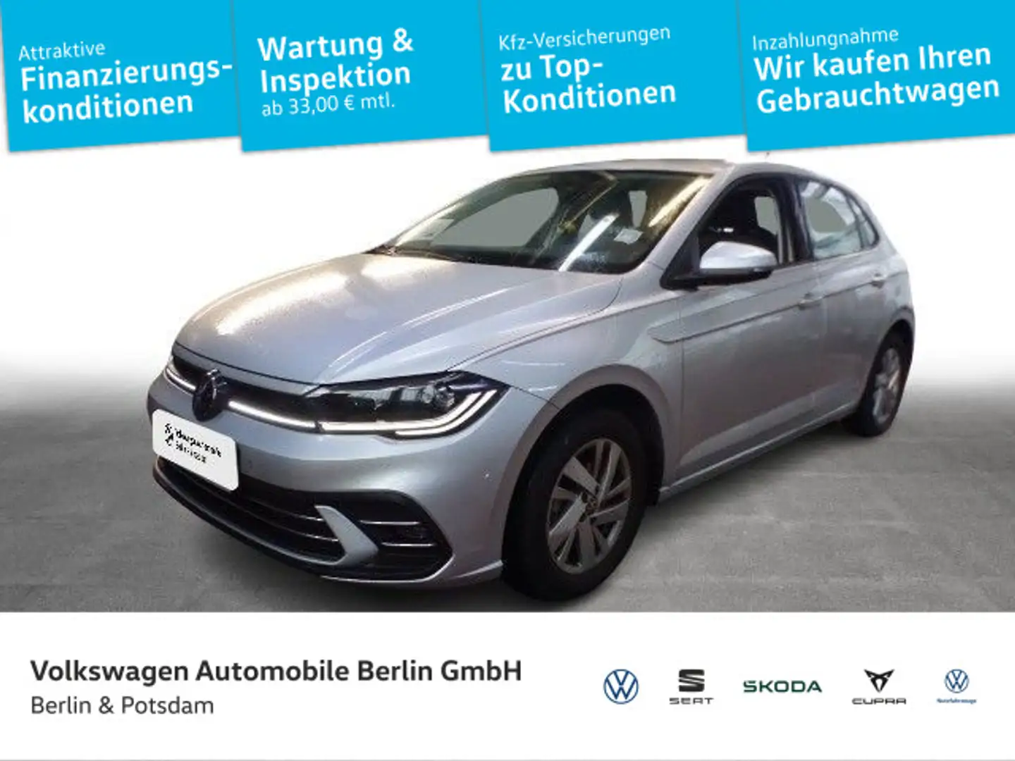 Volkswagen Polo 1.0 TSI DSG Style Navi LED ACC APP Silber - 1