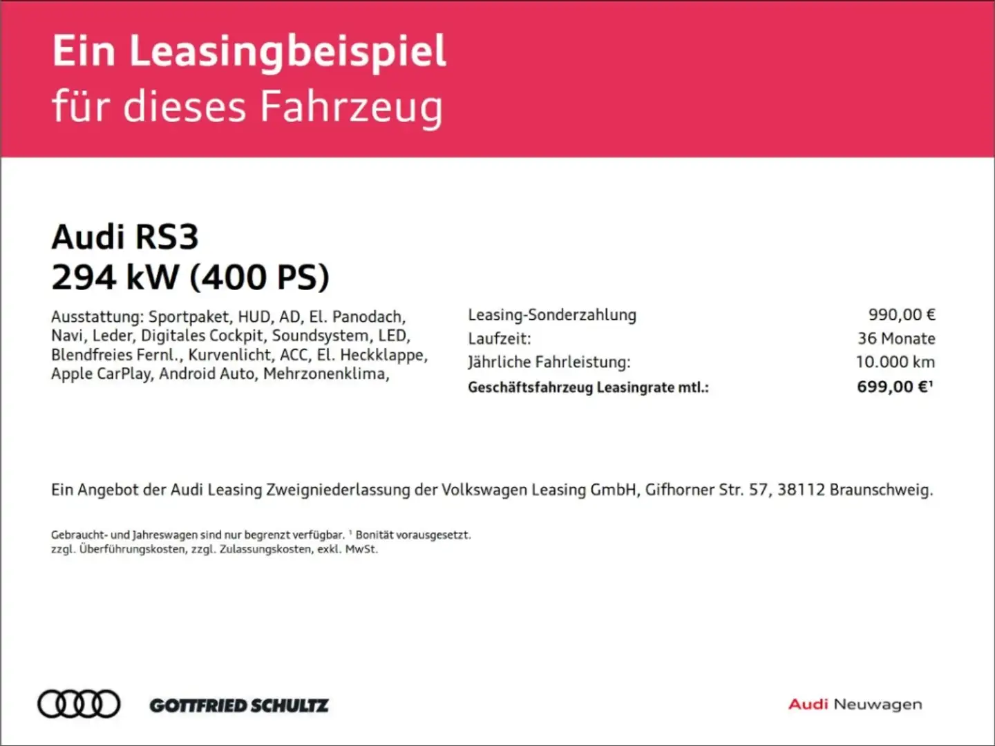 Audi RS3 Sportback S tronic MATRIX PAN 360 HUD MMI - 2