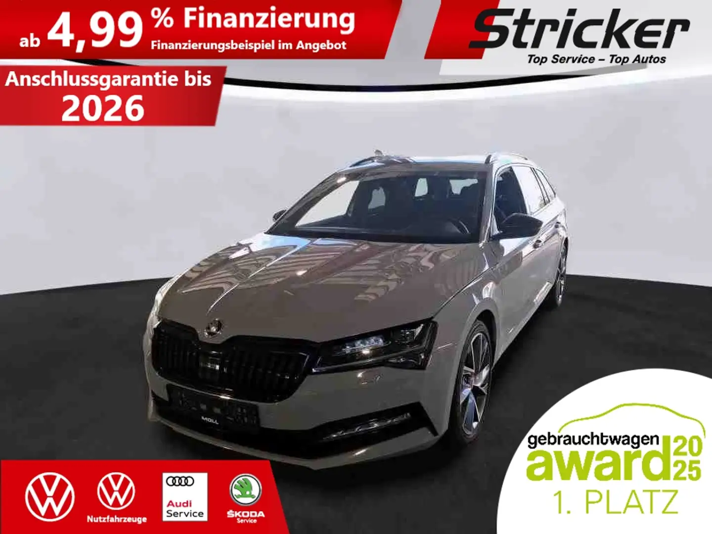 Skoda Superb Combi Sportline 2.0TSI 392,-ohne Anzahlung Canton Grau - 1