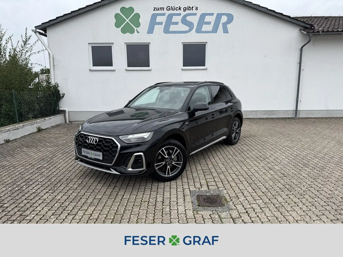 Audi Q5 S line 40 TDI qu. S-tr. Zwart - 1