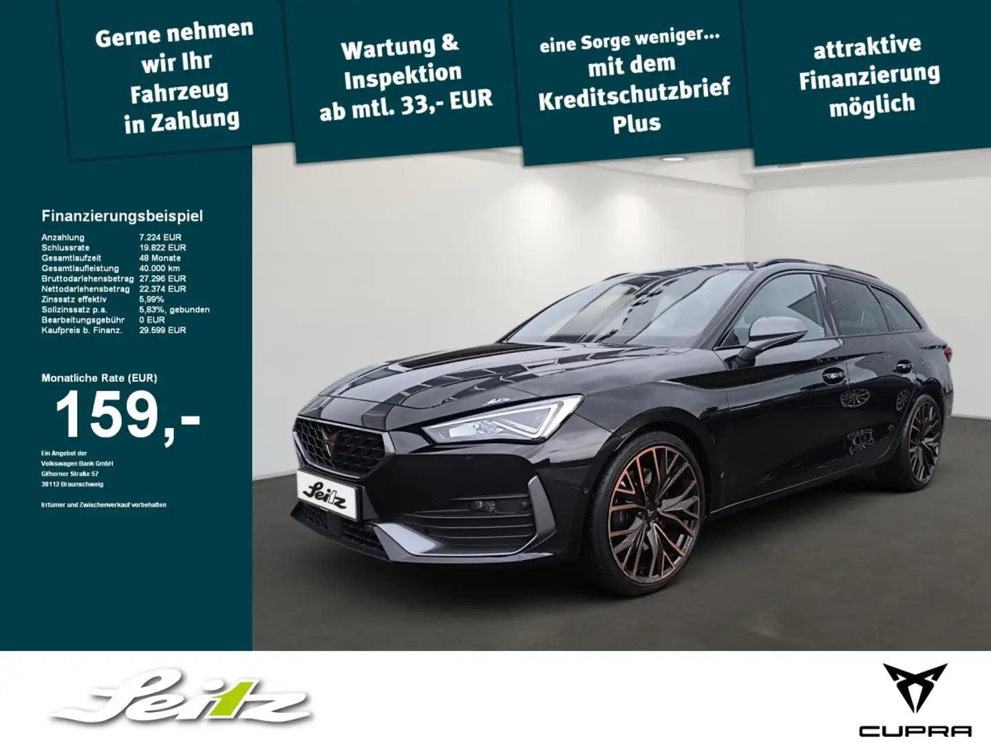 CUPRA Leon Sportstourer 2.0 TSI *BEATS*PANO*KAMERA*LED* Negro - 1