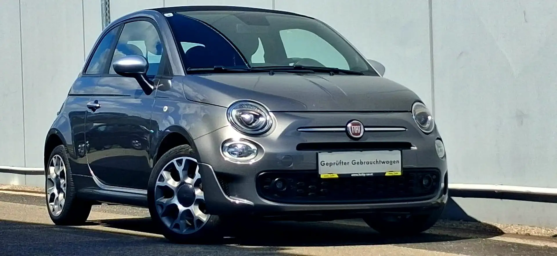 Fiat 500 FireFlyHybrid 70 Rockstar Cabrio Pickerl 6/2026+4 Grau - 1