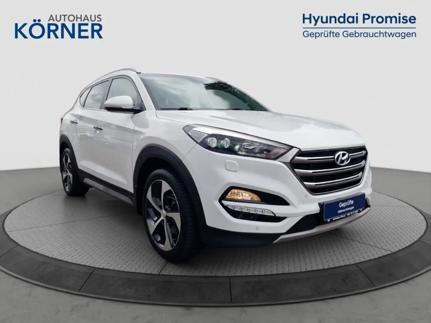 Hyundai TUCSON Premium 1.6 T-GDi *ALLRAD*NAVI*CAM*DAB* Wit - 1