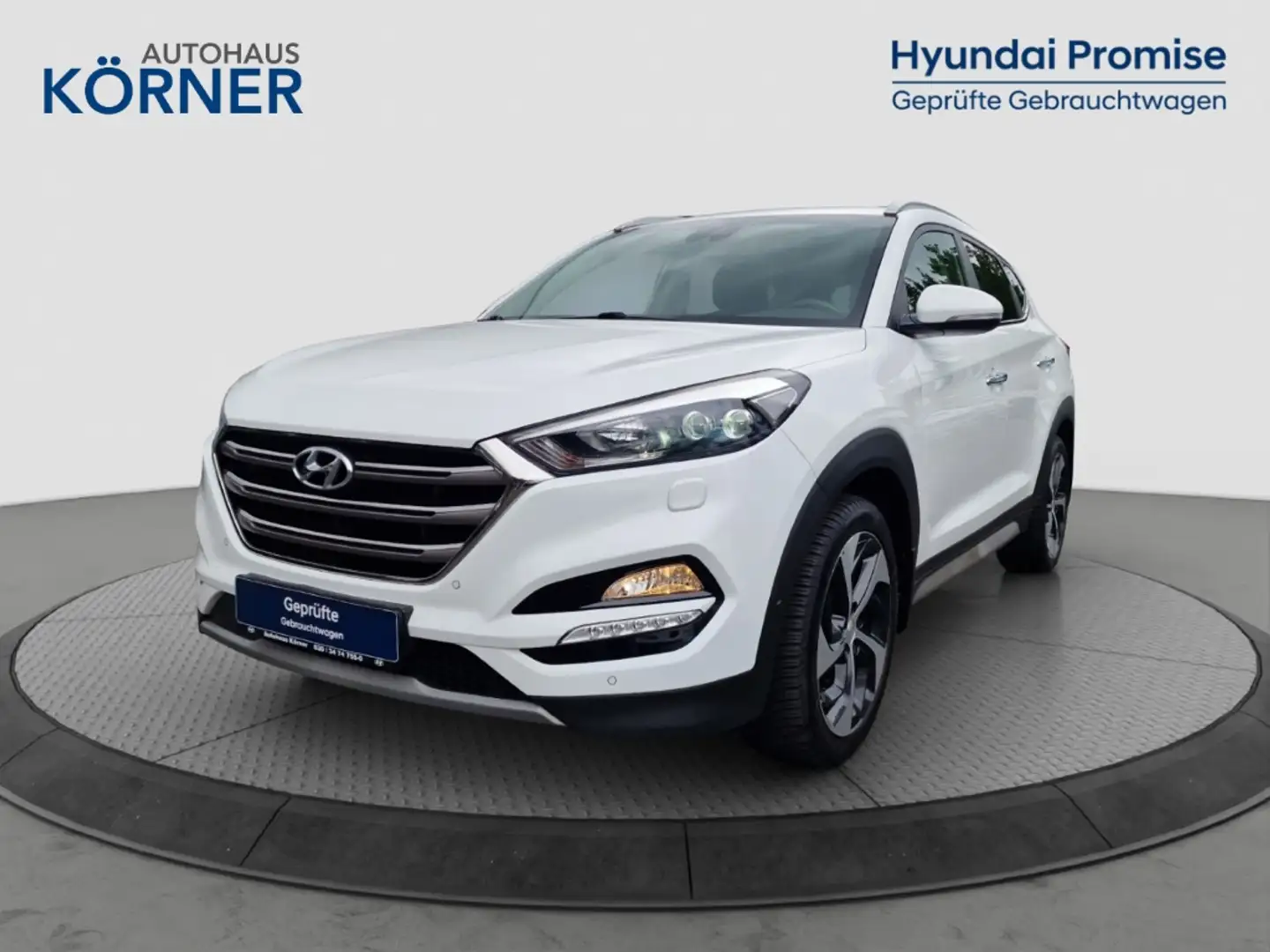 Hyundai TUCSON Premium 1.6 T-GDi *ALLRAD*NAVI*CAM*DAB* Wit - 2