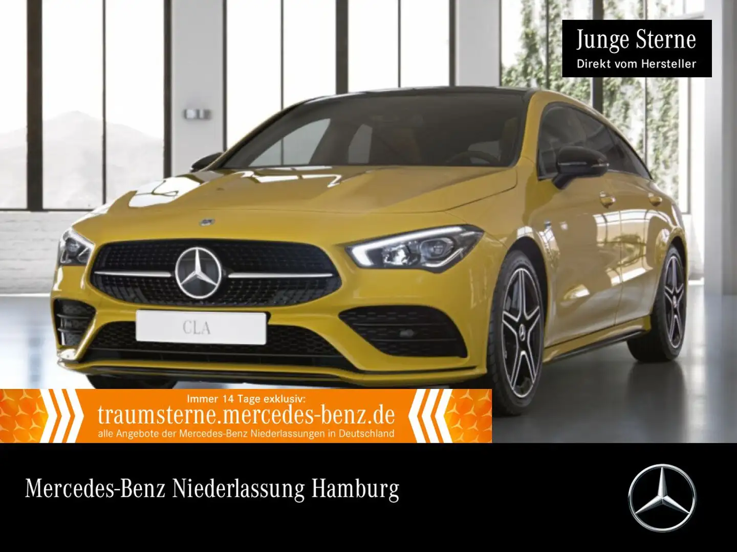 Mercedes-Benz CLA 250 e EDITION 2020+AMG+NIGHT+PANO+AHK+LED+8G Gelb - 1