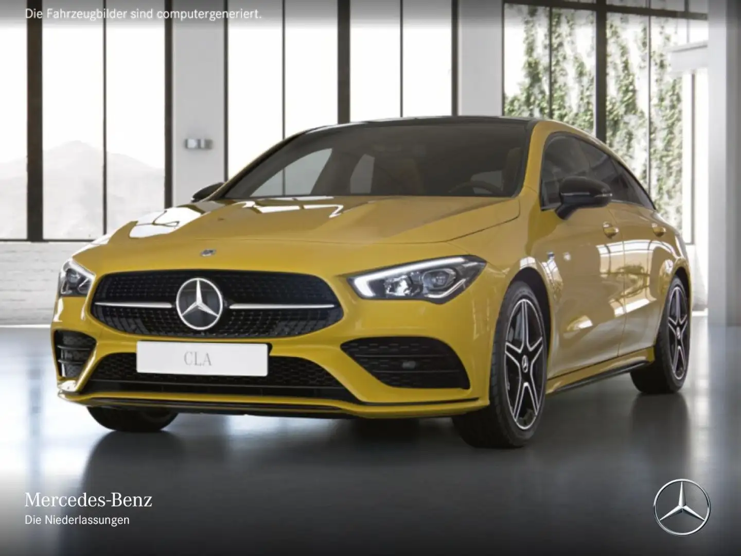 Mercedes-Benz CLA 250 e EDITION 2020+AMG+NIGHT+PANO+AHK+LED+8G Gelb - 2