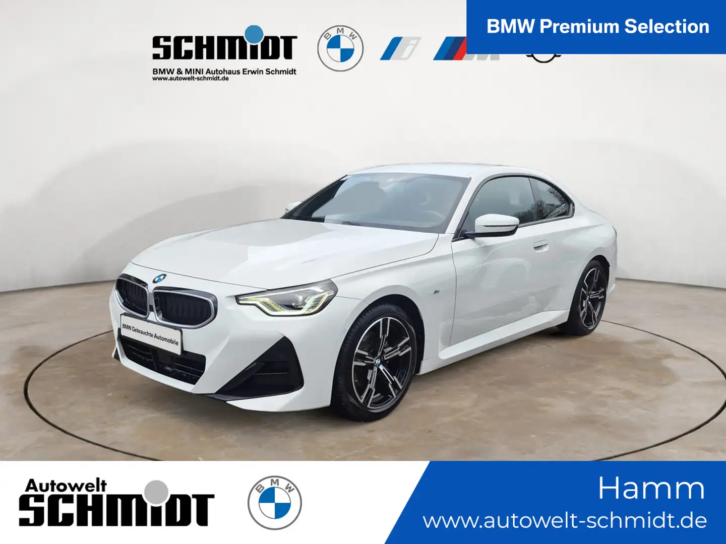 BMW 220 i Coupe M Sport + GARANTIE-bis-11.2029 Weiß - 1