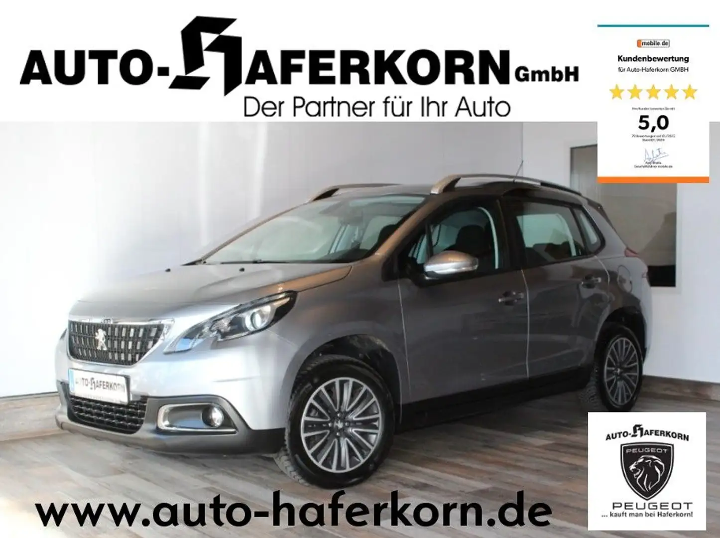 Peugeot 2008 1.2 PureTech 82 Active*SZHZG*KLIMA* Gris - 1