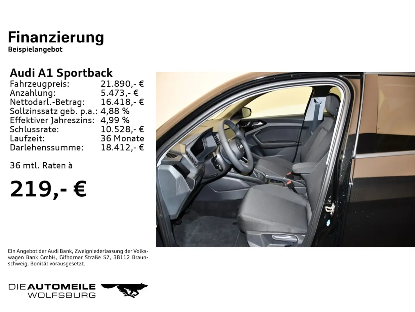 Audi A1 25 TFSI advanced Klimaautomatik/Sit Noir - 2