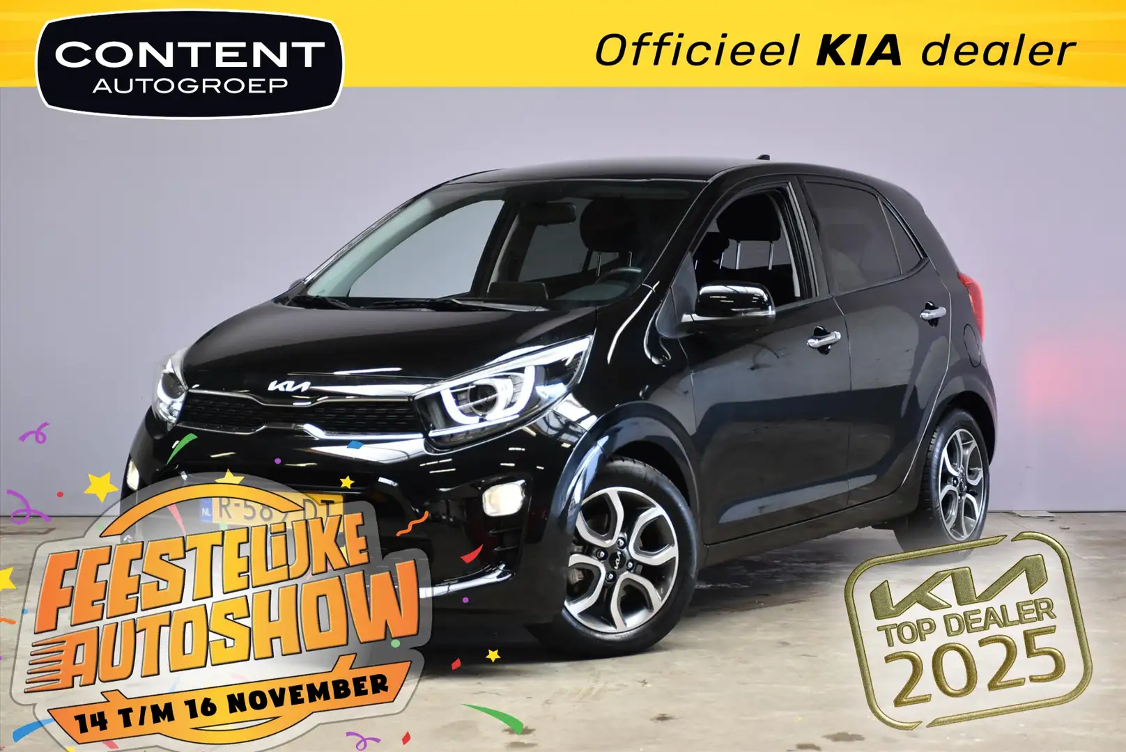 Kia Picanto 1.0 DPi 67pk 4-zits DynamicPlusLine Noir - 1