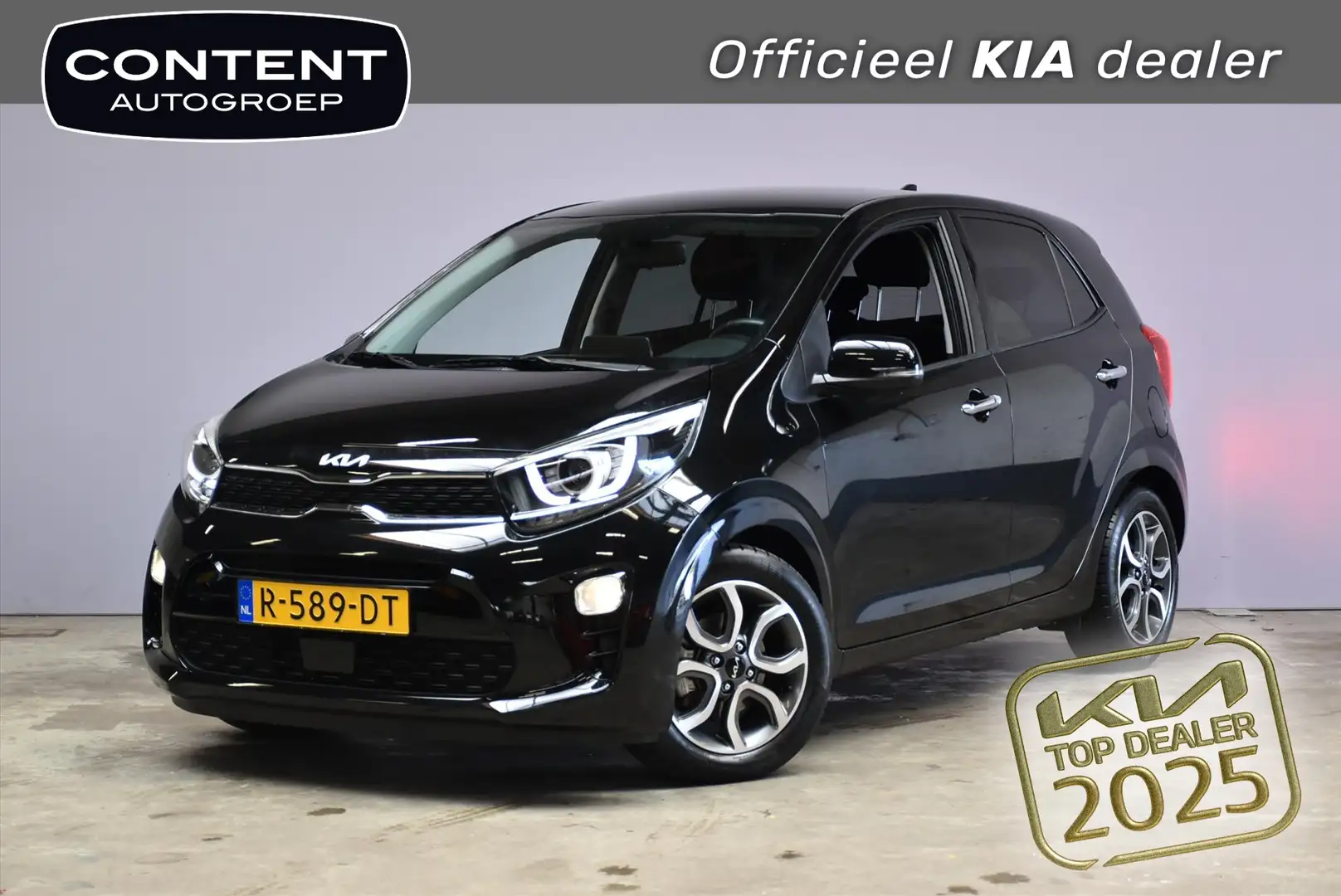 Kia Picanto 1.0 DPi 67pk 4-zits DynamicPlusLine Zwart - 1