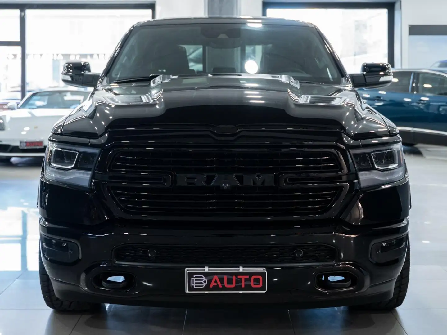 Dodge RAM 1500 LARAMIE 22" TETTO BORLA RAMBOX NAVI 12" PEDAN Zwart - 2