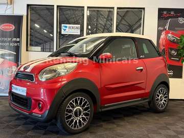 DCI Red on Weiss Mopedauto Leichtmobil 45 KM