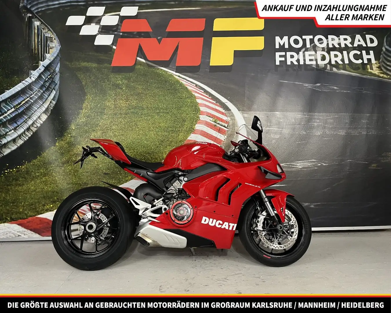 Ducati Panigale V4 R EIFEN+SERVICE NEU|OFFENE KUPPLUNG] Červená - 1