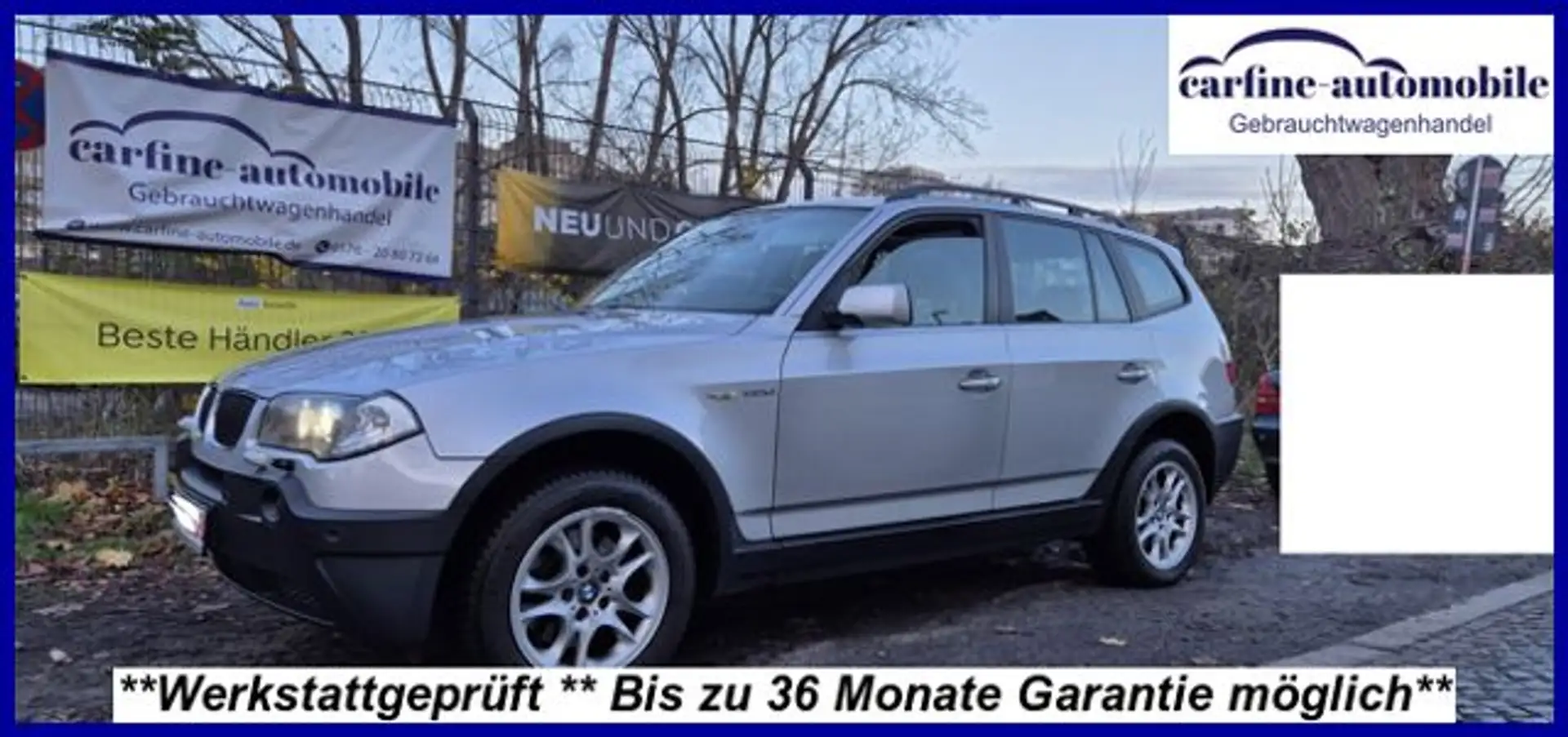 BMW X3 2.0d **163TKM**Allrad Leder Xenon PDC Allw. Argento - 1