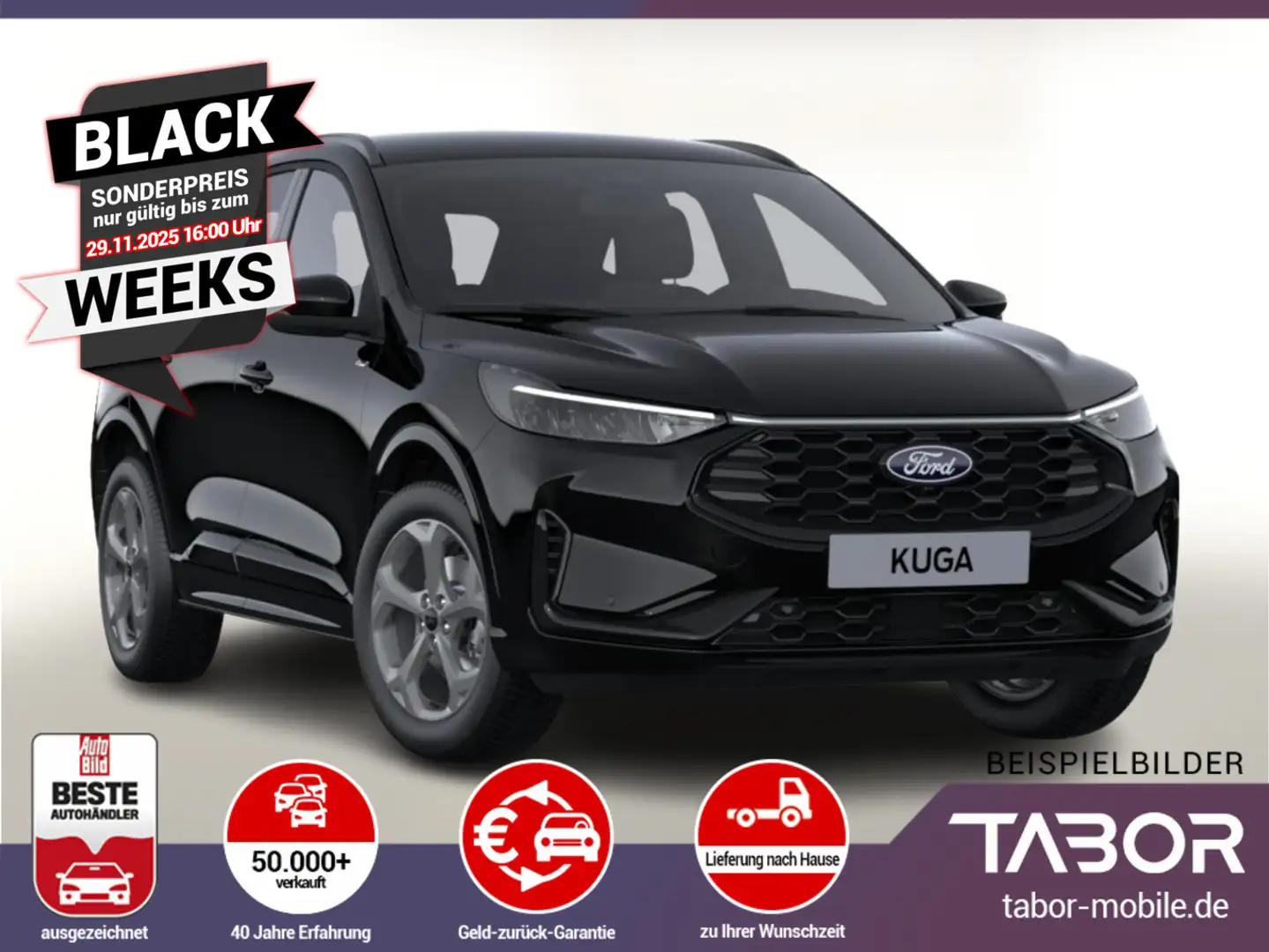 Ford Kuga 2.5 FHEV 180 CVT ST-Line Nav WinterP Kam Schwarz - 1
