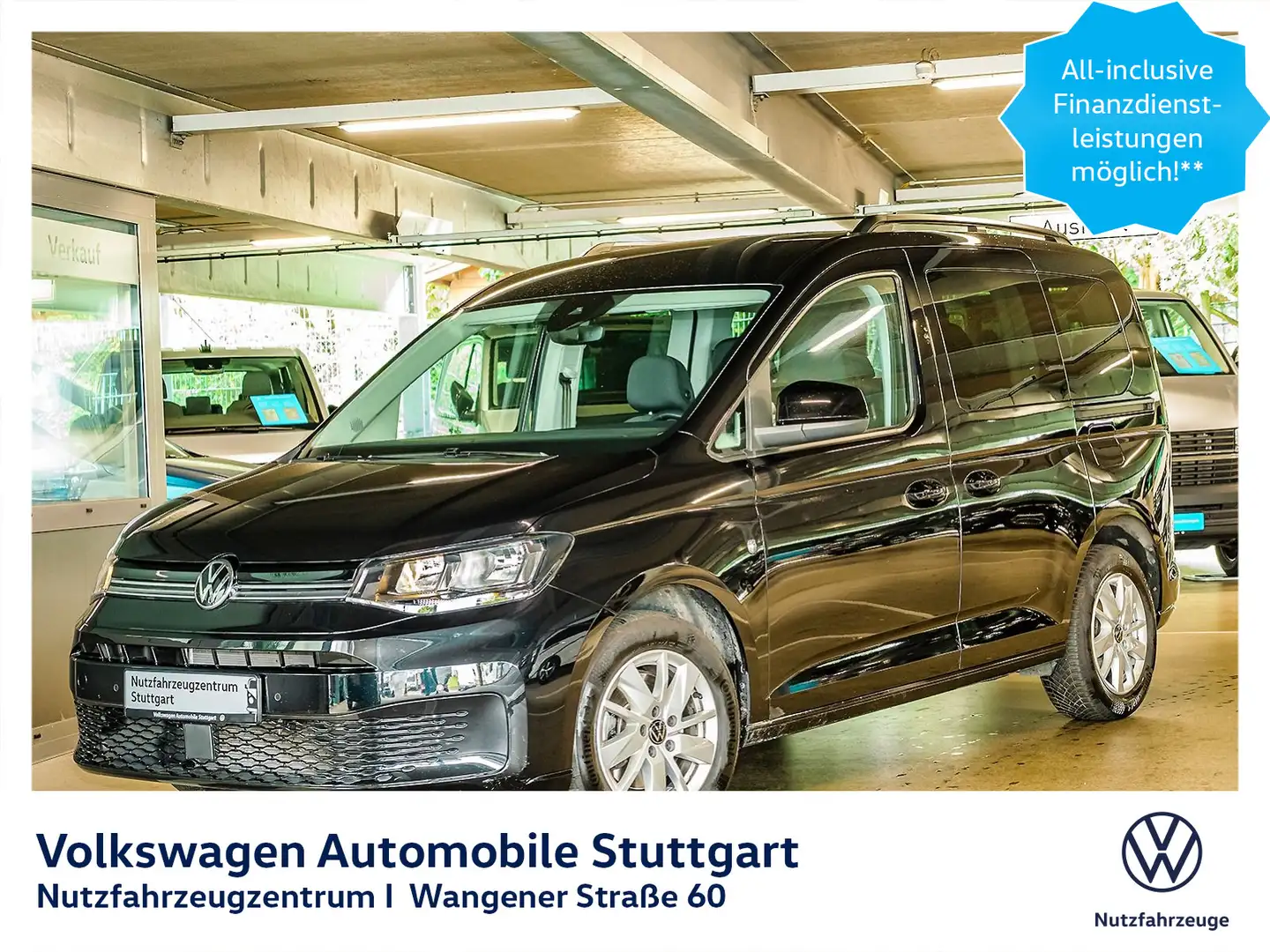 Volkswagen Caddy Life DSG 1.5 TSI Euro 6d Zwart - 1