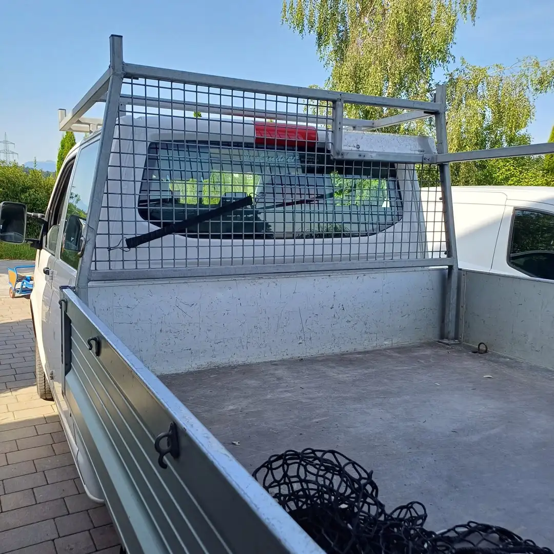 Volkswagen T5 Transporter Pritsche Weiß - 2