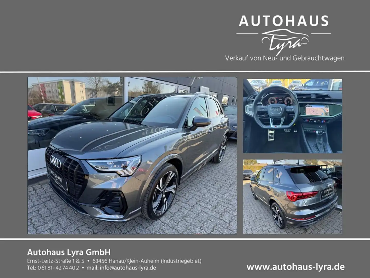 Audi Q3 40 TFSI quattro S-Line*LED*PANO*KAM*NAVI*AHK* Grijs - 1
