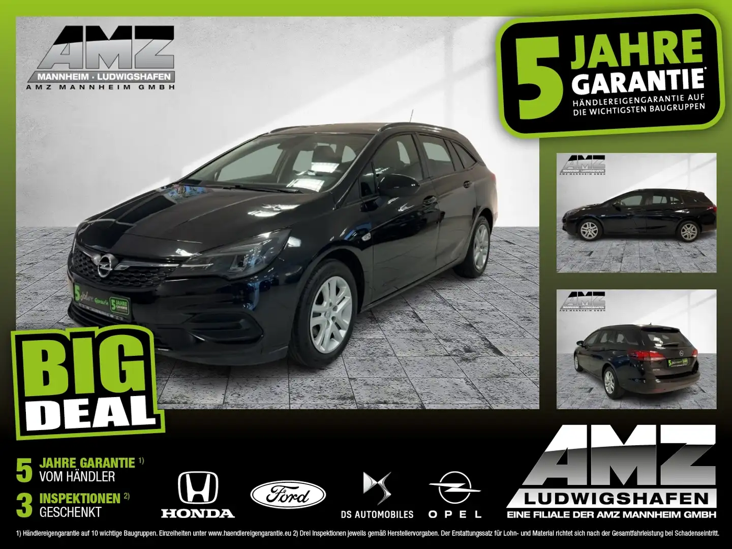 Opel Astra K Sports Tourer 1.2 Turbo  Edition LED Schwarz - 1